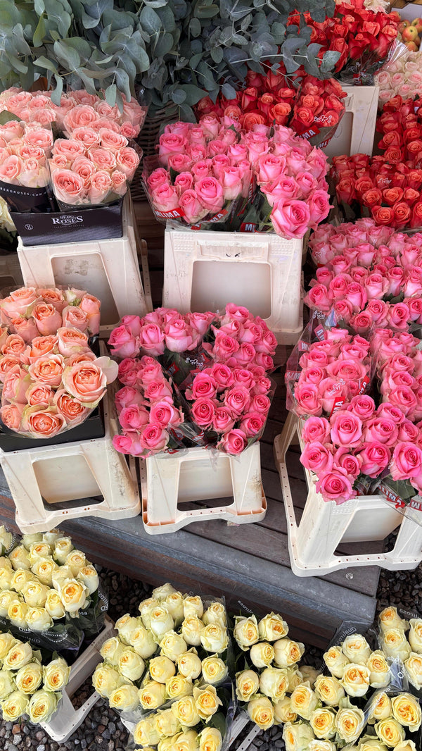 Lyserøde blomster hos Uganda Grønt