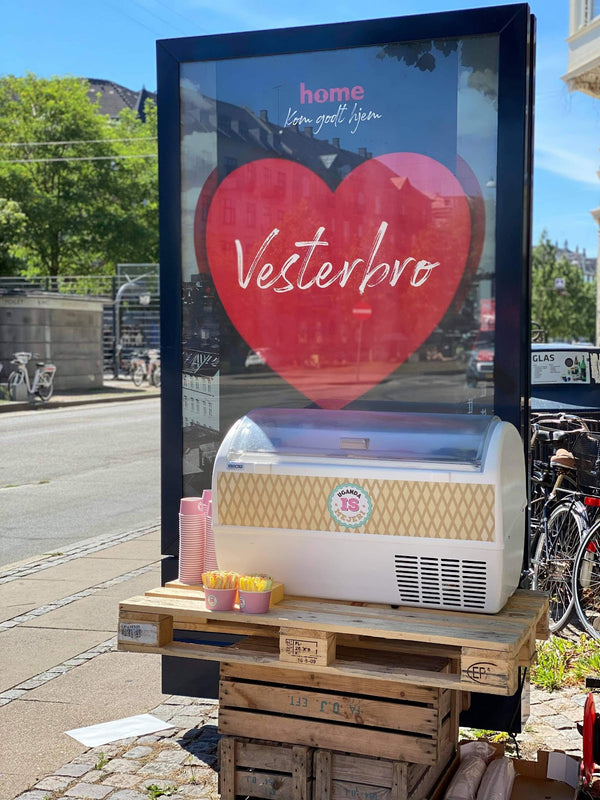 Isdisk til et event på Vesterbro